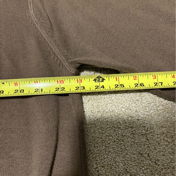 Timberland Brown Quarter Zip Pullover Sweater Sweatshirt 100% Cotton Sz XL - Picture 6 of 7